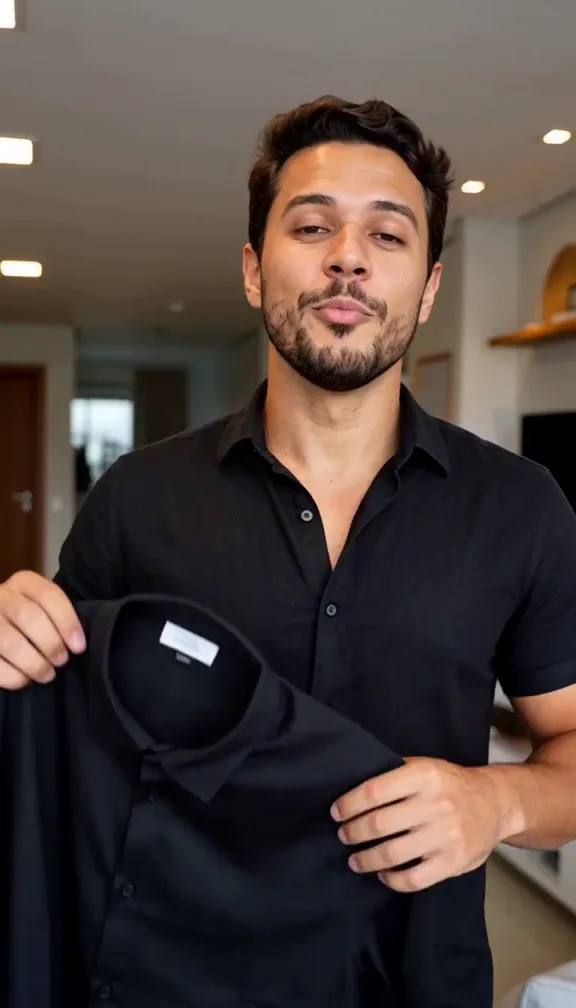 Apresentação de Camiseta masculina