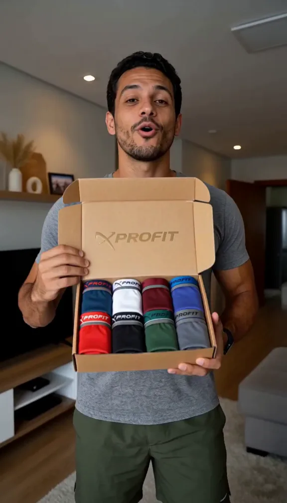 Apresentação de Kit de cuecas